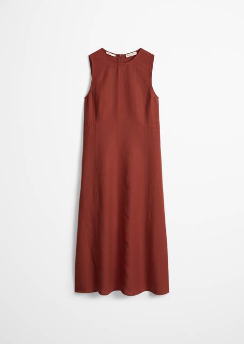 Linnen jurk in de vorm van Tall Poppy in vrijstaande weergave zonder model