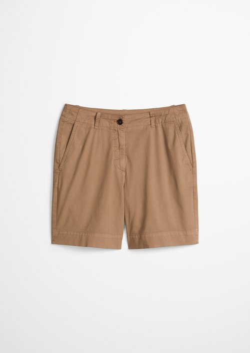 Chino shorts model Lande wide — Burnt Brown