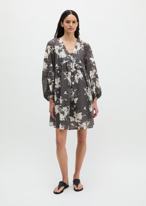 Short summer dress loose — Dark Grey