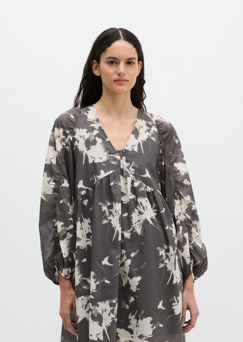Short summer dress loose — Dark Grey