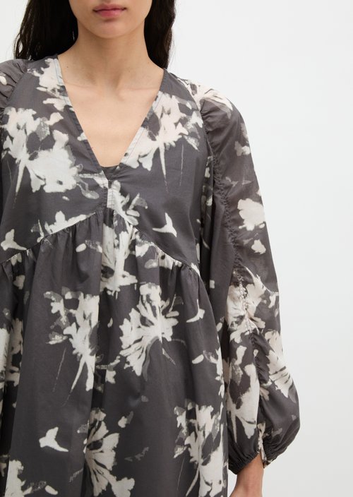 Short summer dress loose — Dark Grey