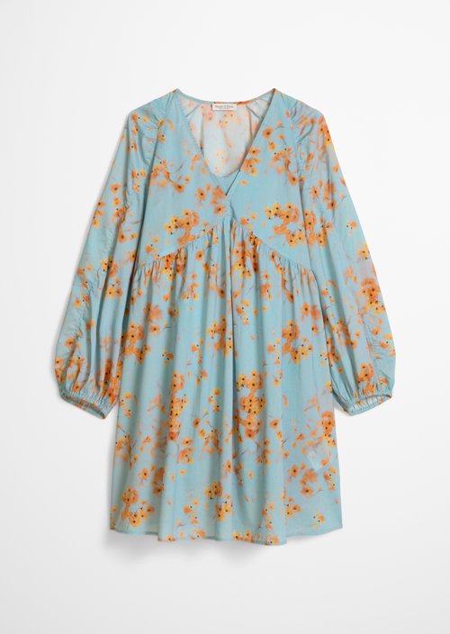 Short summer dress loose — Medium Blue