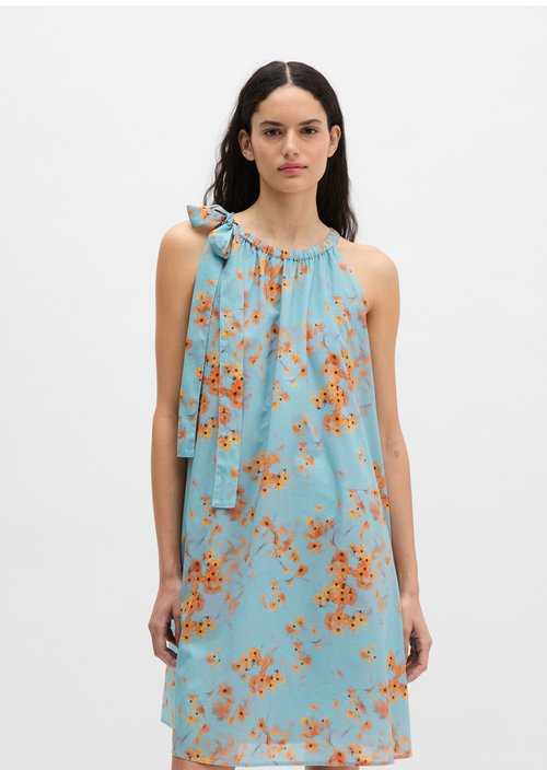 Sleeveless summer dress loose — Medium Blue