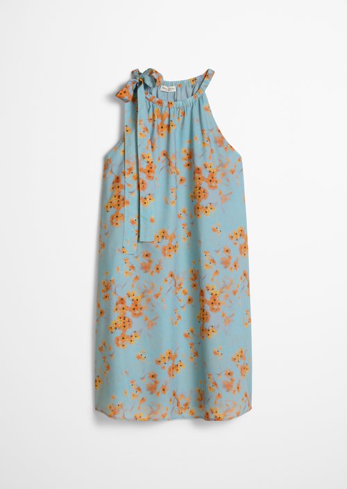 Sleeveless summer dress loose — Medium Blue