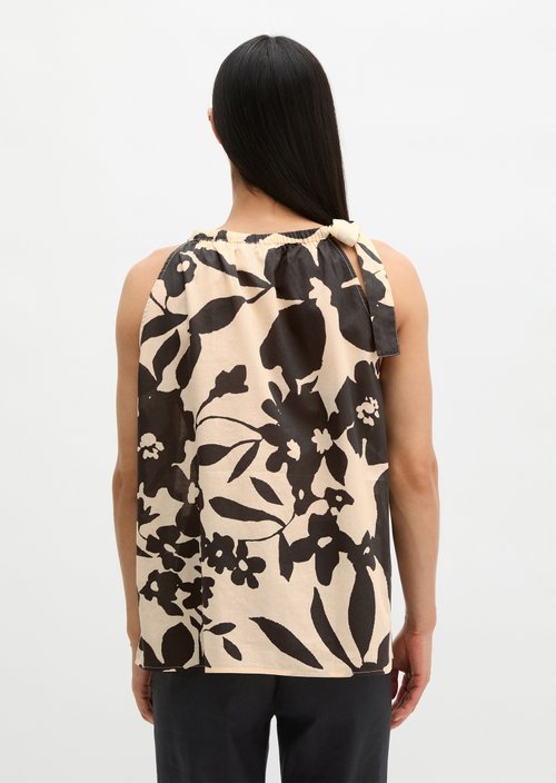 Relaxed sleeveless blouse — Dark Grey