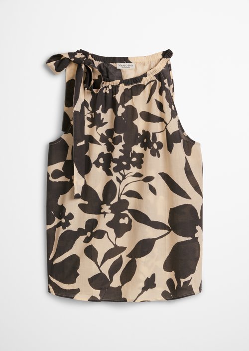 Relaxed sleeveless blouse — Dark Grey