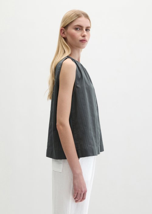Sleeveless blouse regular — Oxide Grey
