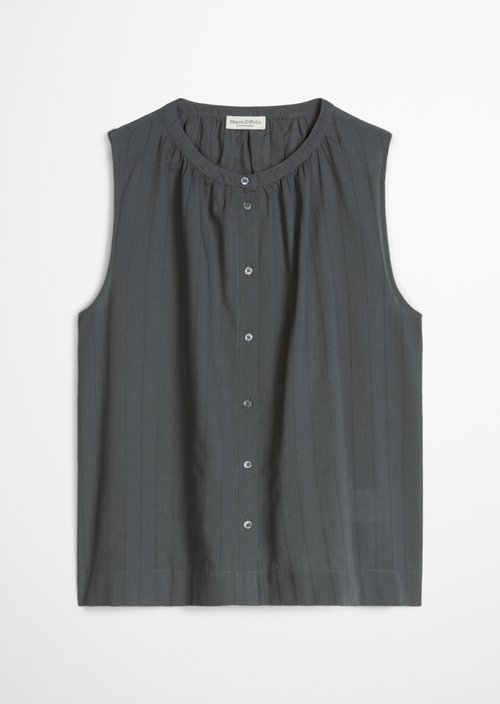 Sleeveless blouse regular — Oxide Grey