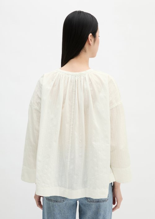 Relaxed tunic — White Cotton
