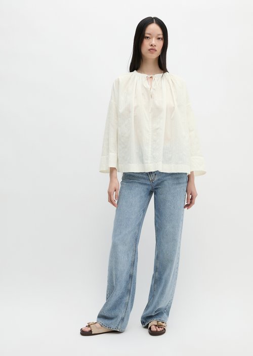 Relaxed tunic — White Cotton