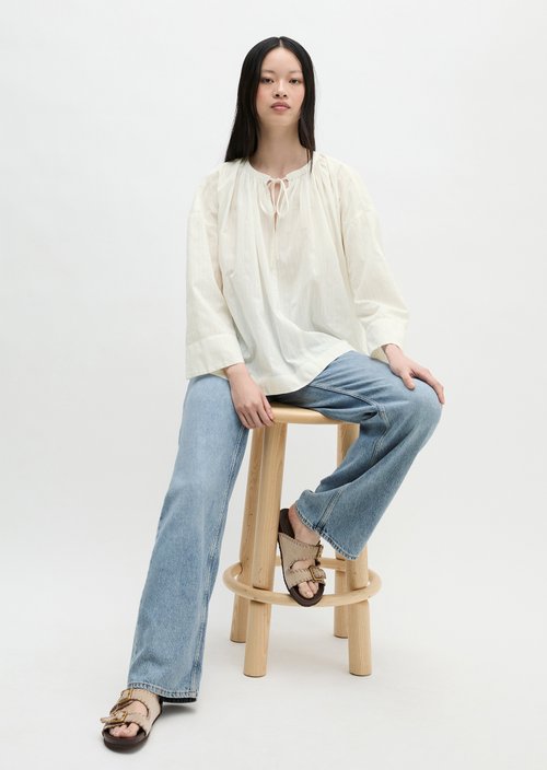 Relaxed tunic — White Cotton
