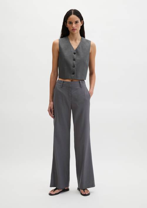 Chino flared Oxide Grey en vue de face