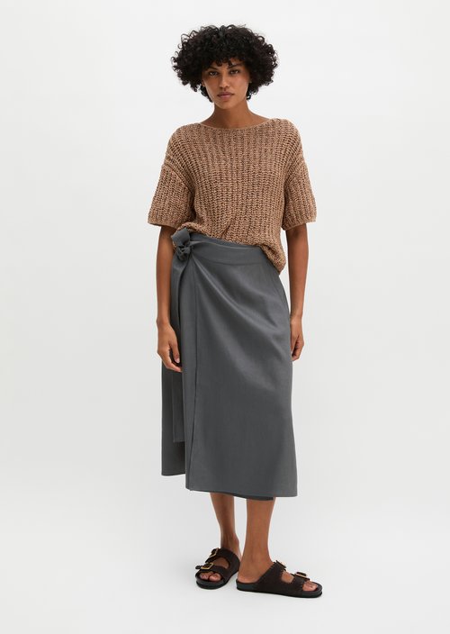 Wrap skirt regular — Oxide Grey