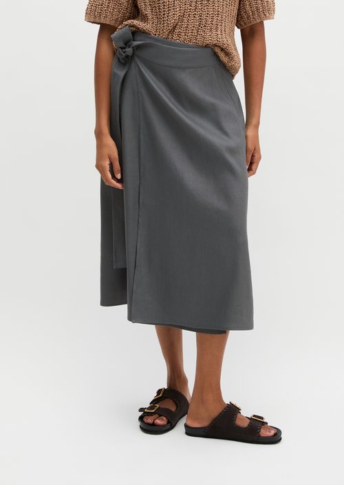 Wrap skirt regular — Oxide Grey