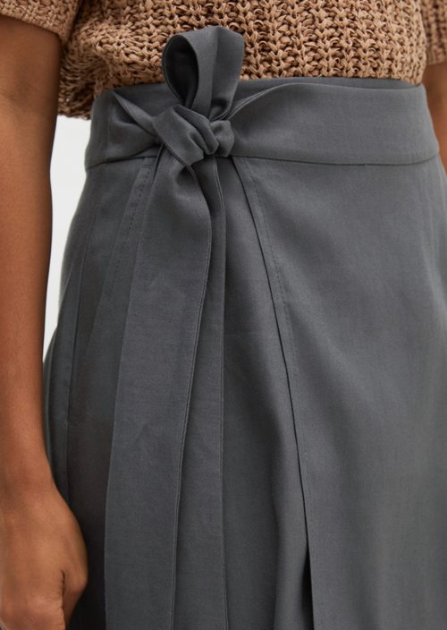 Wrap skirt regular — Oxide Grey