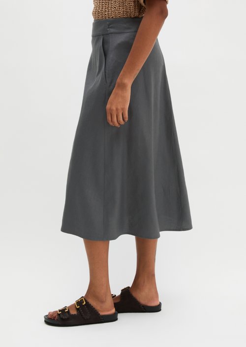 Wrap skirt regular — Oxide Grey
