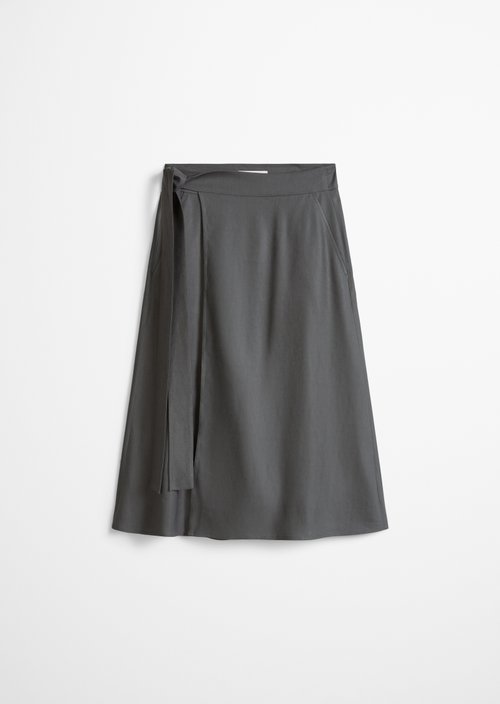 Wrap skirt regular — Oxide Grey