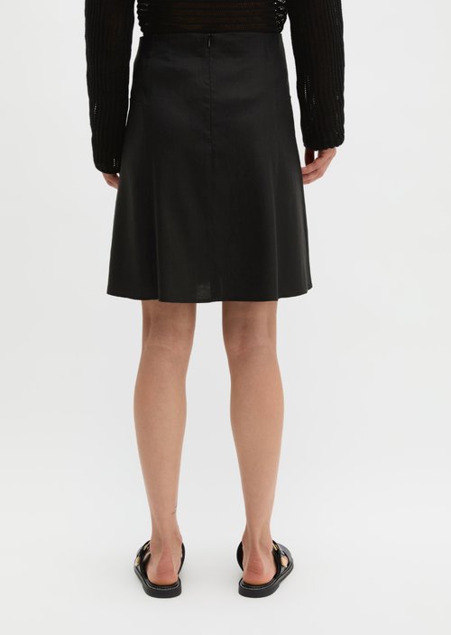 Mini skirt flared — Black