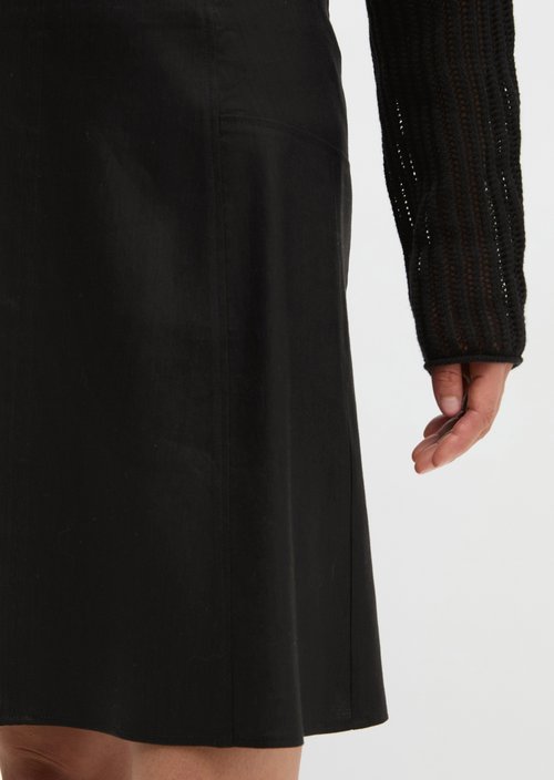 Mini skirt flared — Black