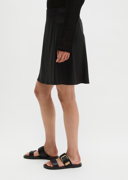 Mini skirt flared — Black