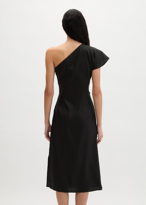 One Shoulder Dress shaped — Black