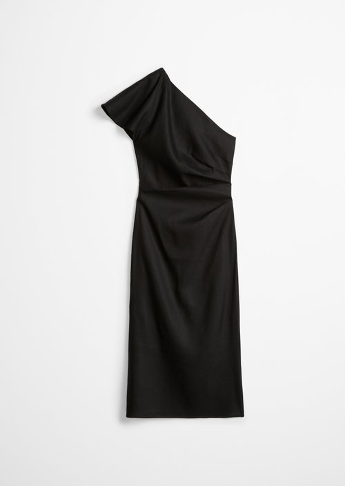 One Shoulder Dress shaped — Black