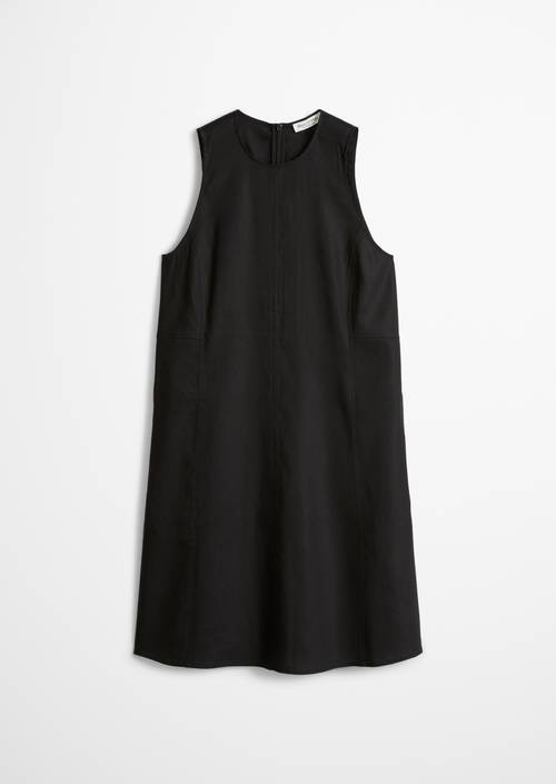 Regular shift dress Black in isolated view without model