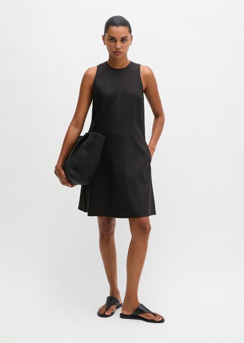 Regular shift dress — Black