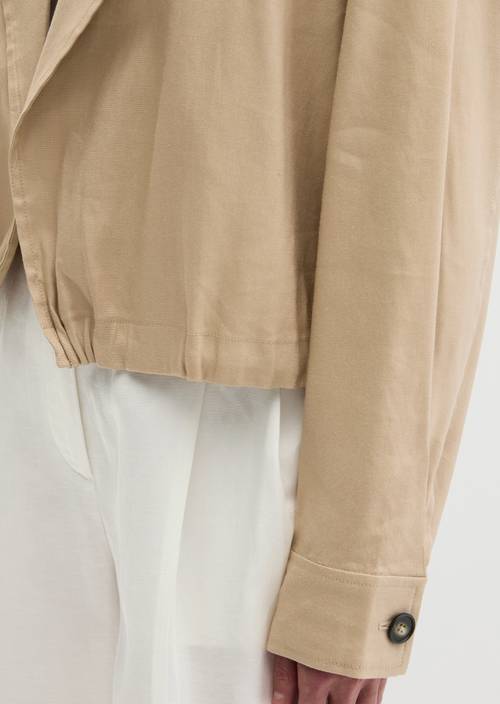 Indoor jacket relaxed Sandpaper in detail view