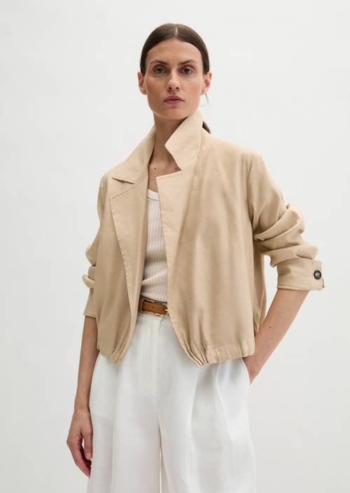 Indoor jacket relaxed Sandpaper in front view