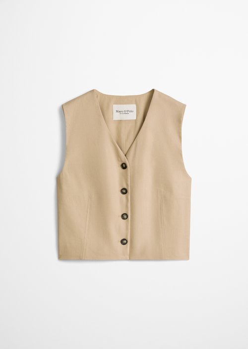 Cropped suit vest — Sandpaper