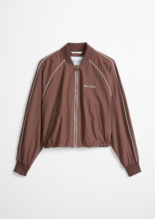 MOP Club '67 Football Nyoln Trainer Jacket — Mid Brown