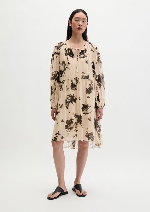 Print dress loose — Light Brown