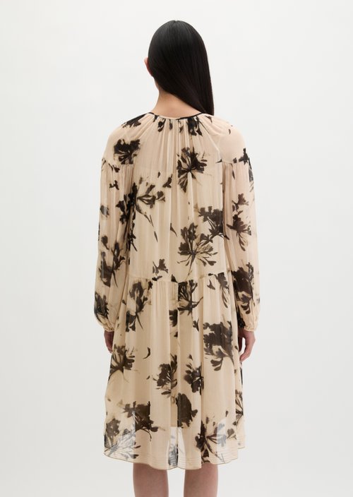 Print dress loose — Light Brown