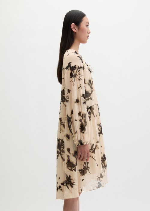 Print dress loose — Light Brown