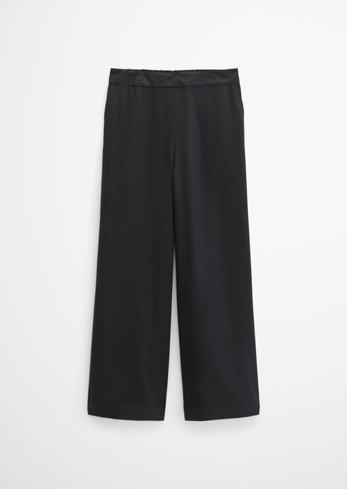 Pull-on culotte wide — Black