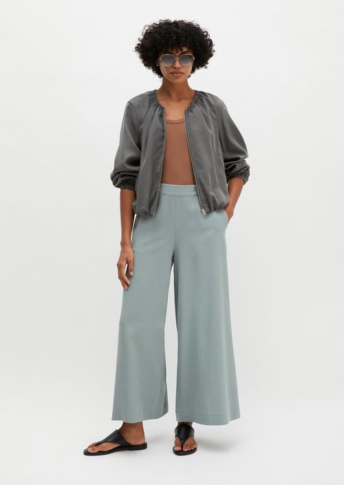 Pull-on culotte wide — Quiet Sea