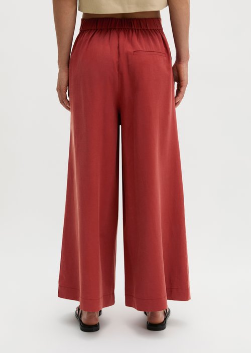 Pull-on culotte wide — Tall Poppy