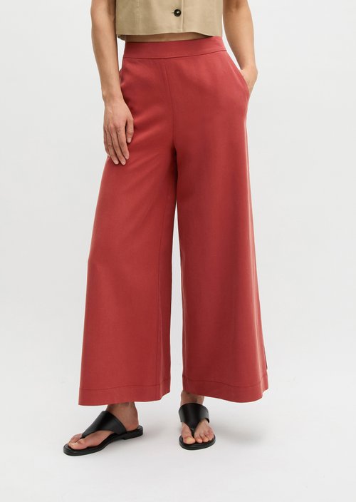 Pull-on culotte wide — Tall Poppy
