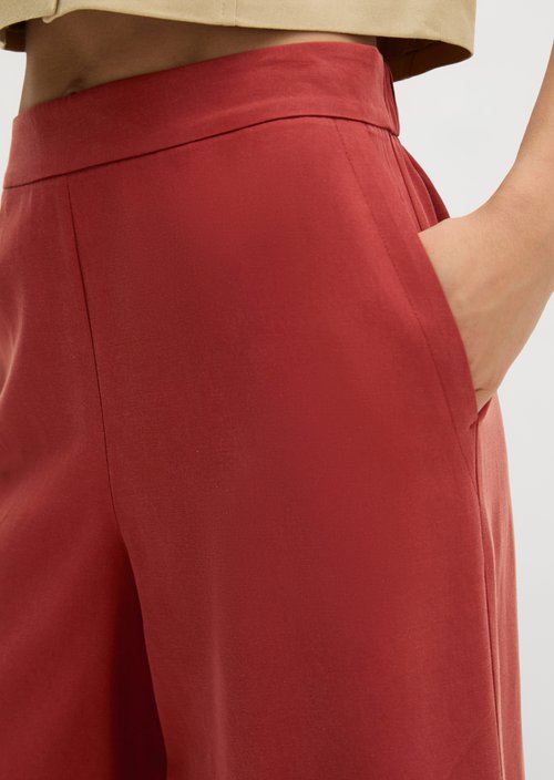 Pull-on culotte wide — Tall Poppy