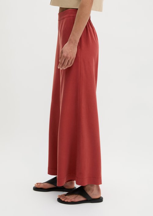 Pull-on culotte wide — Tall Poppy