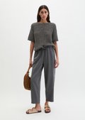Joggpants wide made from TENCEL™ Lyocell - gray | Sweat trousers