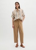Joggpants wide made from TENCEL™ Lyocell - brown | Sweat trousers