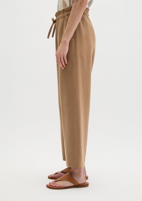 Joggpants wide — Burnt Brown