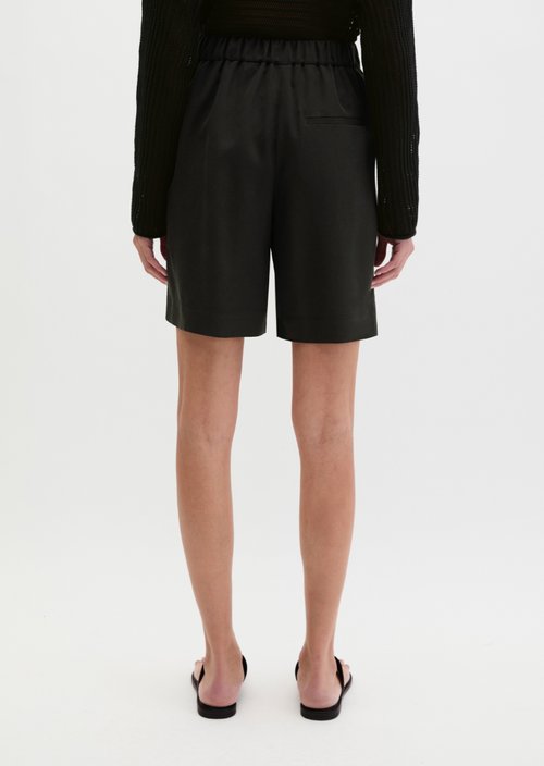 Pull-on shorts straight — Black