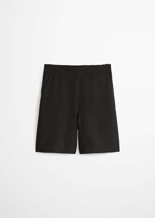 Pull-on shorts straight — Black