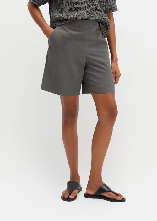 Pull-on shorts straight — Oxide Grey