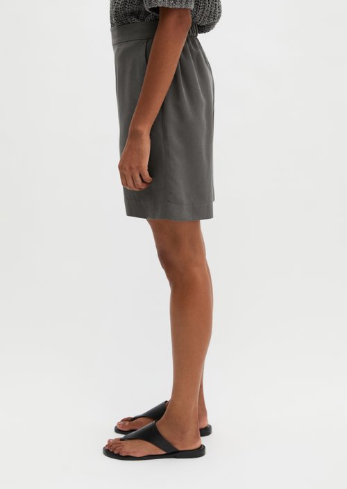 Pull-on shorts straight — Oxide Grey