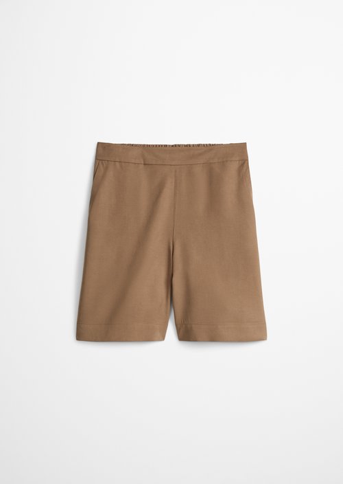 Pull-on shorts straight — Burnt Brown