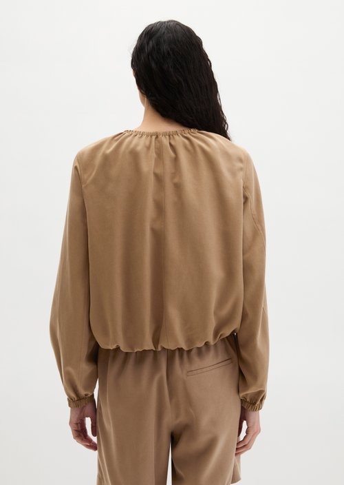 Relaxed blouson — Burnt Brown